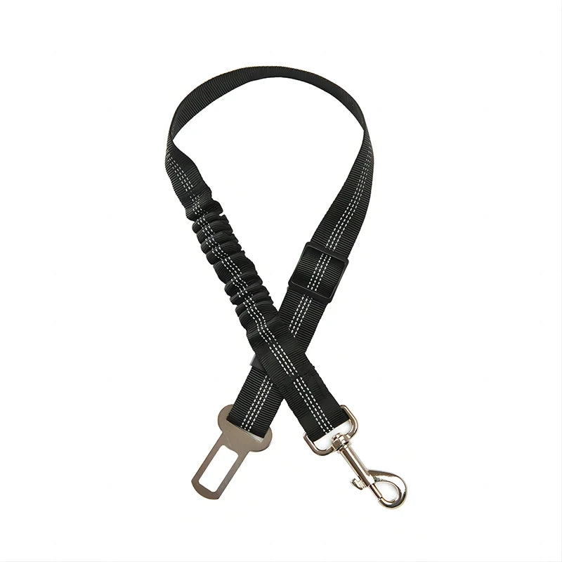 Dog Safety Lead Adjustable Retractable Cushioning Elastic Pet Lead Car Seat Seat Belt Safety Rope Tug Rope