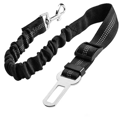 Dog Safety Lead Adjustable Retractable Cushioning Elastic Pet Lead Car Seat Seat Belt Safety Rope Tug Rope