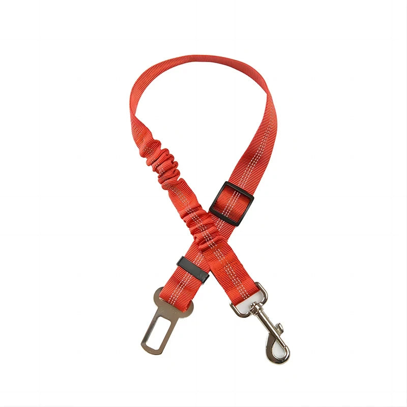 Dog Safety Lead Adjustable Retractable Cushioning Elastic Pet Lead Car Seat Seat Belt Safety Rope Tug Rope