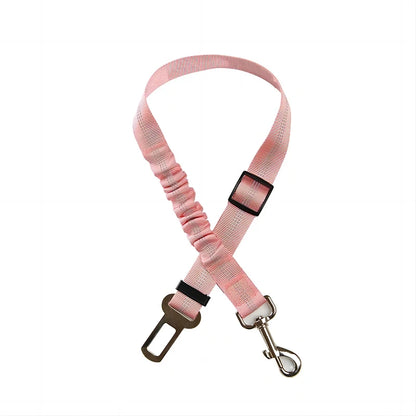 Dog Safety Lead Adjustable Retractable Cushioning Elastic Pet Lead Car Seat Seat Belt Safety Rope Tug Rope